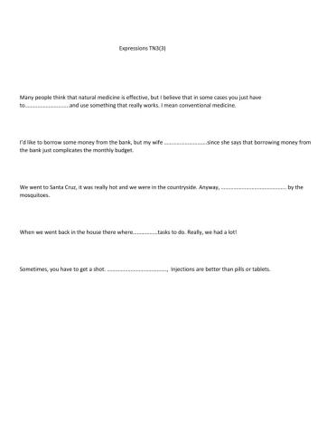 Expressions TN 3(3) unit 4 inventions