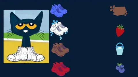 Pete the cat 'I love my white shoes'