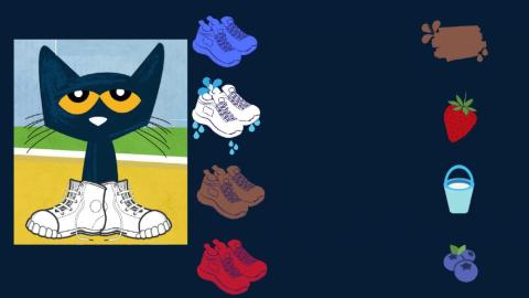 Pete the cat 'I love my white shoes'