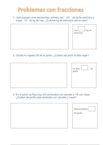 Problema con fracciones