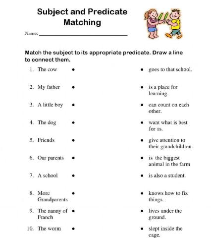 Subject and Predicate Match