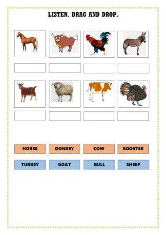 Listen, drag and dropl