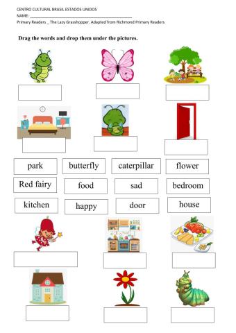 Callum Caterpillar Vocabulary