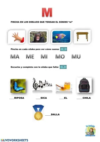 Silabas ma me mi mo mu