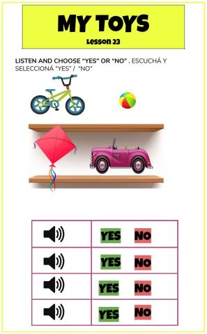 Online Lesson 23 - Toys