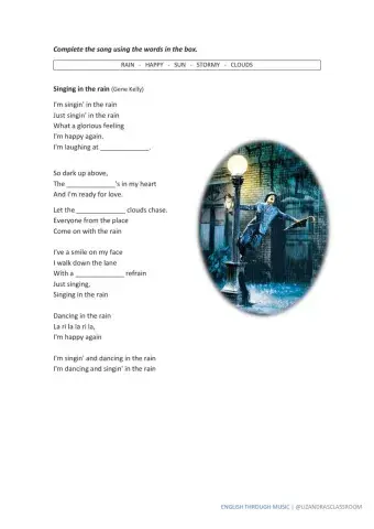 Singing in the rain