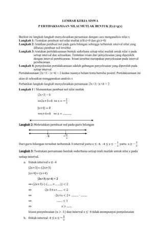 Pertidaksamaan nilai mutlak bentuk 3