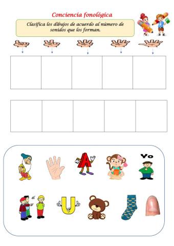 Sonidos de las palabras