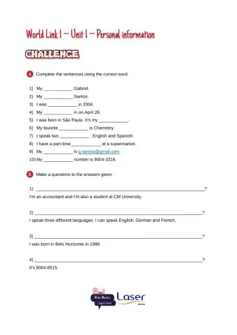 Personal Information - Review