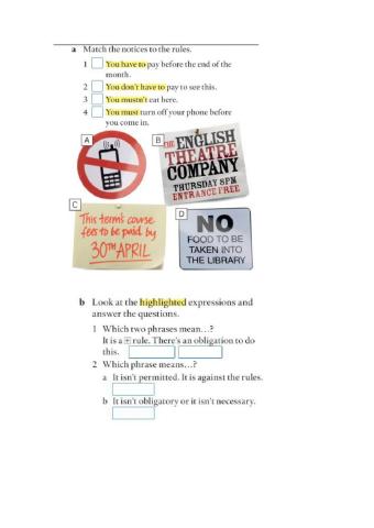 Have to and dont have to use