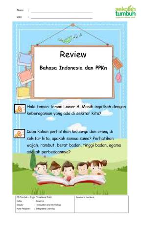 Review Bahasa Indonesia dan PPKn