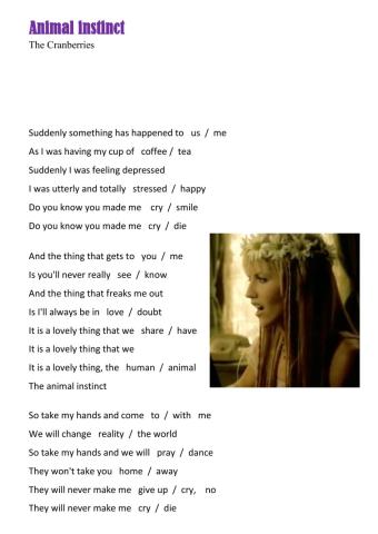Song - Animal instinct