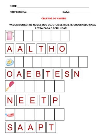 Objetos de higiene