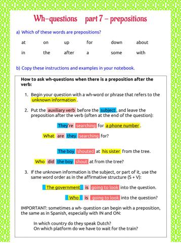 Wh-questions - part 7