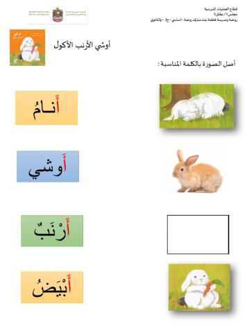 اربط الصورة بالاسم الصحيح