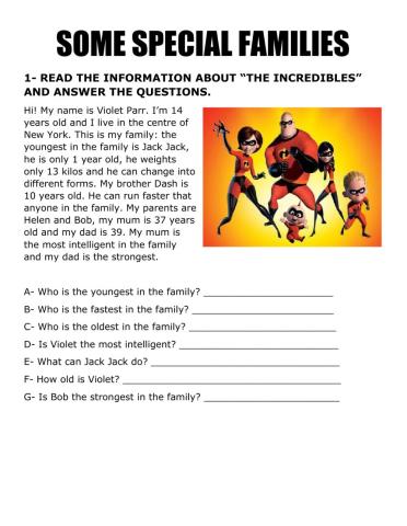 Families - superlative