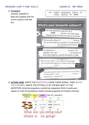 Present simple and continuous