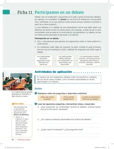 Participamos de un debate