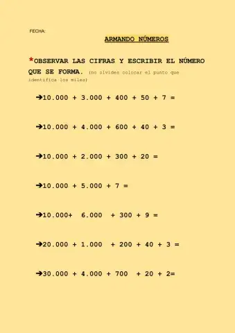 Armando números
