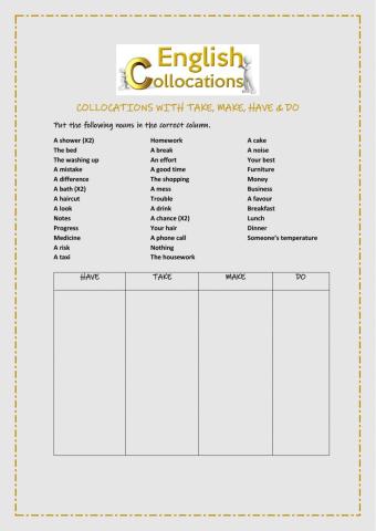 Collocations