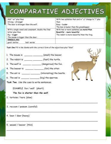 Comparative Adjectives