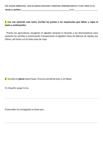 Ficha expr. escrita iv