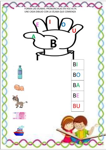 Formar silabas letra B