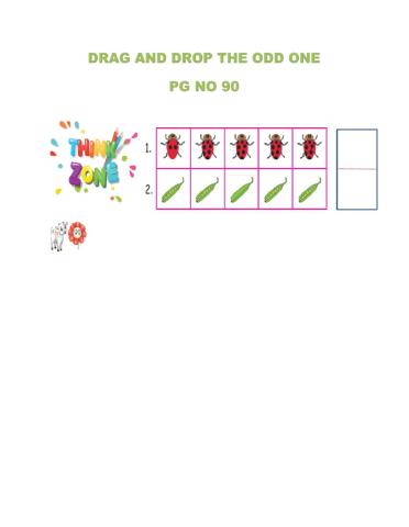 Drag and drop the odd one -  pg no 90