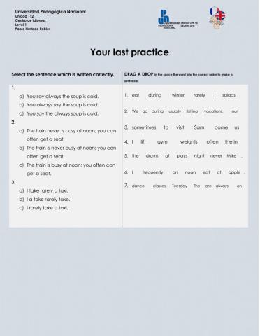 Grammar: Adverbs of frequency