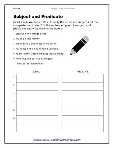 Complete subject and predicate 1..Omnya