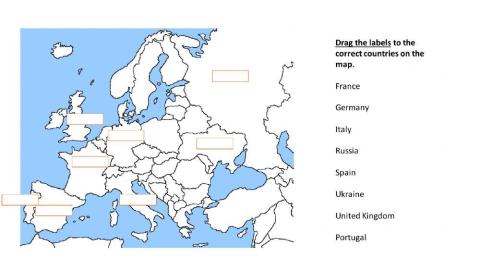 European Countries Political Map SS6G7