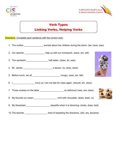 Helping and Linking Verbs