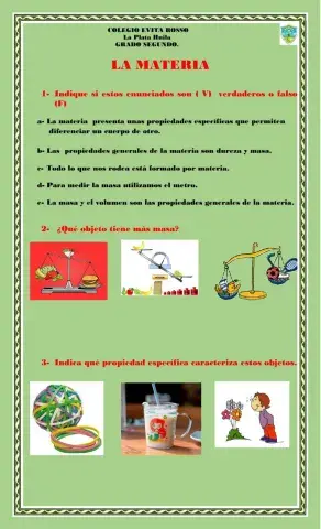 Propiedades de la materia