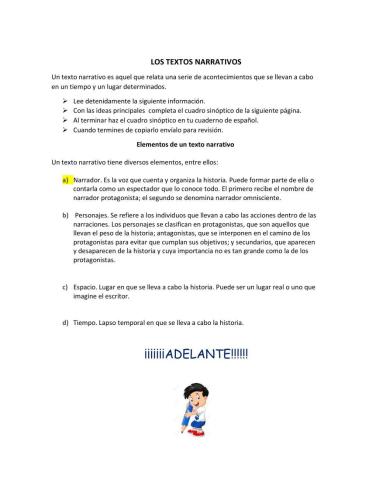 Textos narrativos