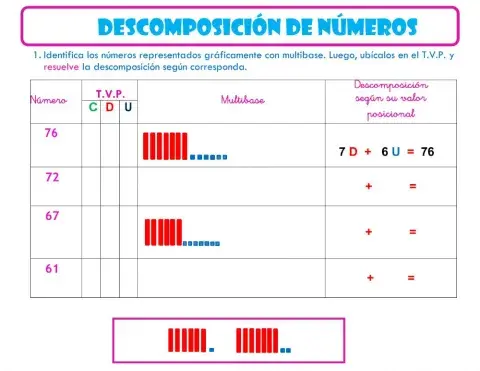 Descomposición de números