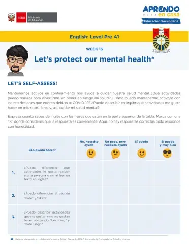 My free time - W-13 (PreA1)