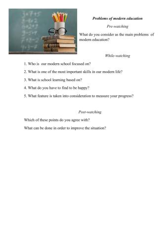 Problems in modern education