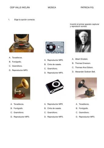 Sistemas de grabación y reproducción de sonido.