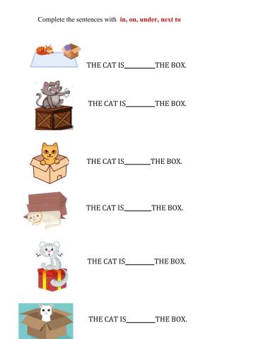 Prepositions of place