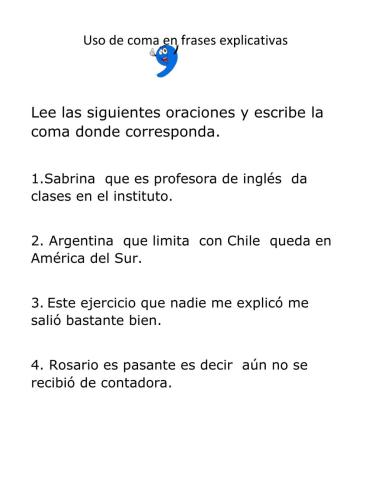 Frases explicativas