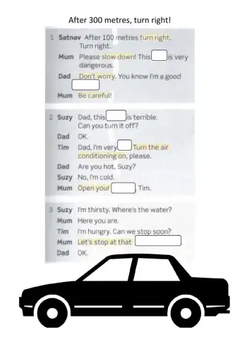 After 300 metres  -turn right