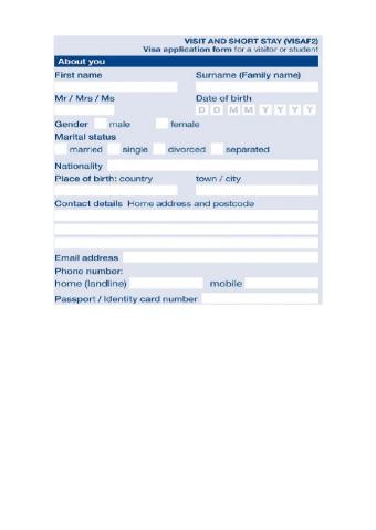 Visit and short stay