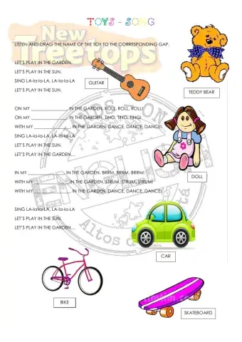 Toys - new treetops unit 6