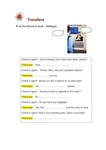 Check in desk - Airport