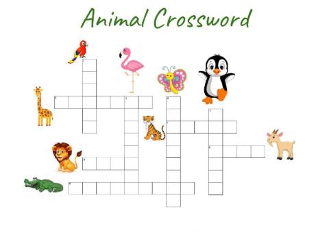 Animal Crossword