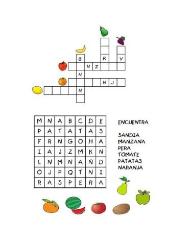 Acróstico y sopa de letras
