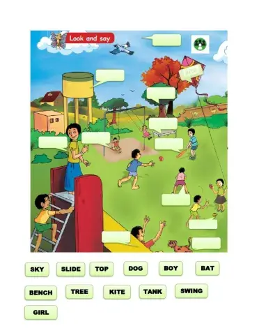 Look and say - eng- pg no 96 -WATCH THE PICTURES AND match the word