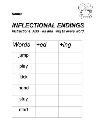Inflectional Endings