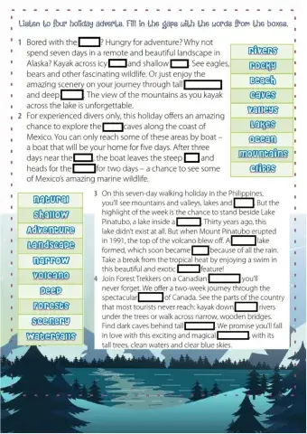 Listening SB page 19 Exercise 5