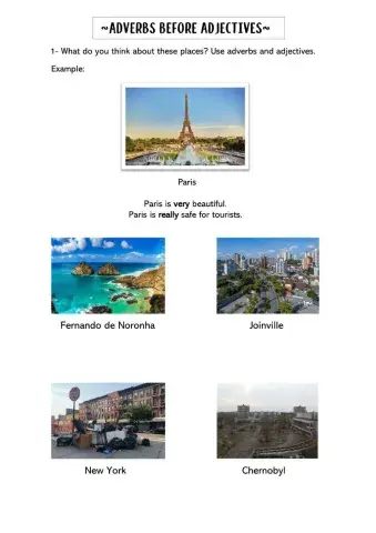 Adverbs before adjectives